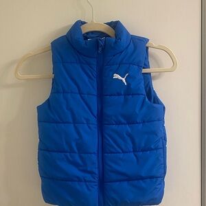 Puma Kids Vibrant Blue Puffer Vest